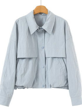 899 30%锦纶【境】春装 小个子休闲宽松工装风衣外套505