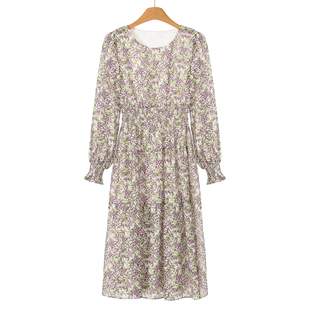 圆领喇叭袖 799 春装 序 松紧腰天丝连衣裙209 84%莱赛尔