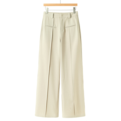 579西湖阁老【妍B】冬装 温柔拼接垂感娴熟高挑阔腿裤221