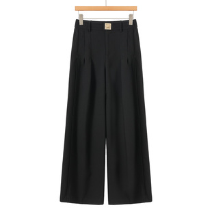 重工金属方扣拼折遮胯宽脚裤 春装 321 栖 599西湖阁老