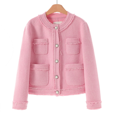 2199 9%羊驼毛【蕾】冬装 多口袋绵羊毛温柔短双面呢大衣270