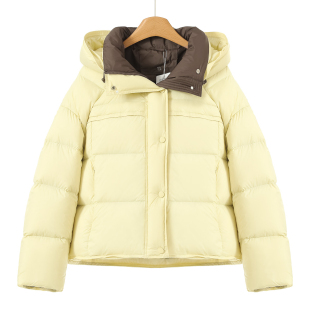 歌L 罗纹收口袖 当季 年轻款 泡芙鹅黄羽绒服013 冬装 西湖阁老