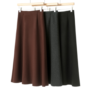 冬装 如 松紧高腰过膝半身长裙伞裙333 多次补单 百搭神裙