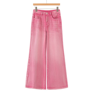 御姐高挑气质垂感宽脚牛仔裤 春装 036 栖 699西湖阁老