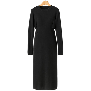 含绵羊毛假两件针织连衣裙171 冬装 1299西湖阁老 妍B