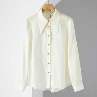 衬衫 499西湖阁老 宽松舒适极简风好搭配长袖 春季 711 栖