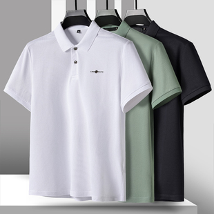 男装 冰 夏装 商务POLO领字母双股丝光棉T恤622 莱赛尔天丝