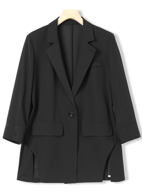 特价~西湖阁老【莫Y】春季 同色拼接假口袋开叉西装外套562