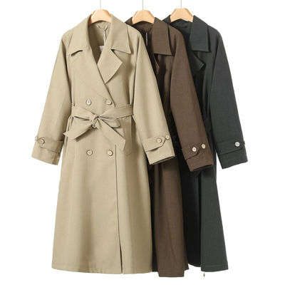 899西湖阁老【帛】26春装*绍 宽松系腰带插肩袖开叉风衣外套021