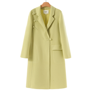 冬装 蕾 素雅减龄宽松袢扣双面呢大衣396 100绵羊毛 2799