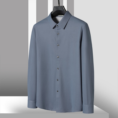 1198男装 西湖阁老【冰】春装 绅士通勤亲肤含山羊绒衬衫629