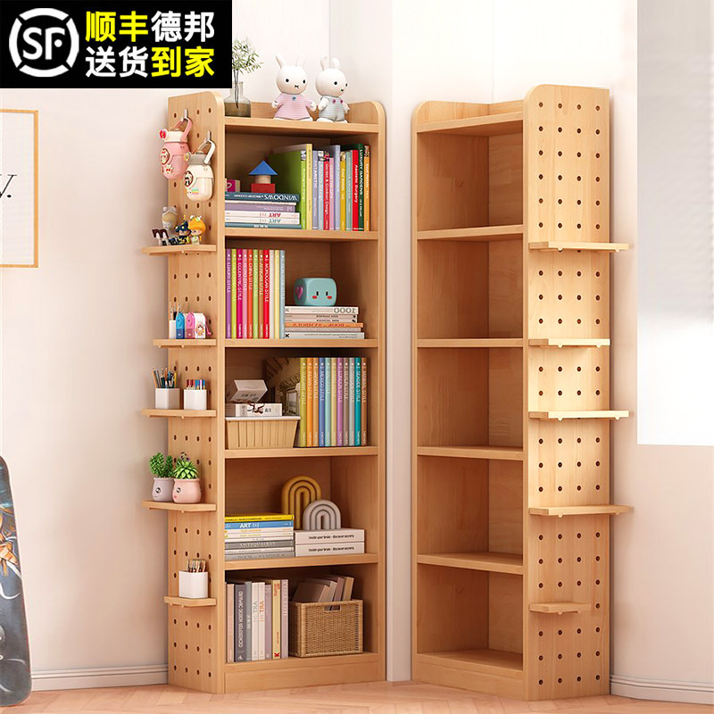 实木书架学生家用书柜收纳储物柜