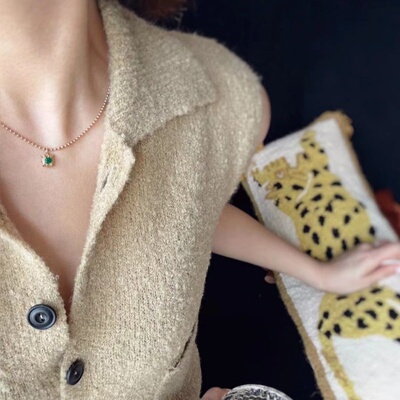 澳洲天然蓝欧泊吊坠18k金钻石