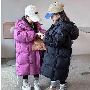 儿童羽绒棉服中长款加厚中大童棉衣外套男女童棉袄防寒冬季韩版潮