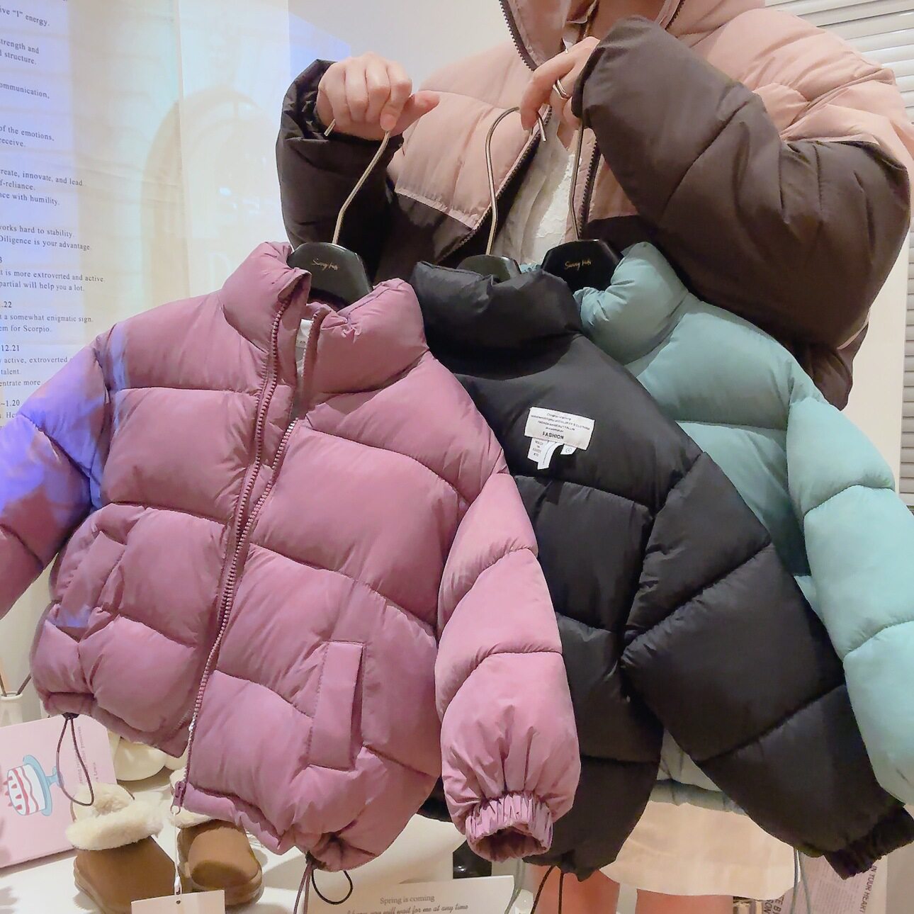 儿童大衣韩版棉服短款男女童面包