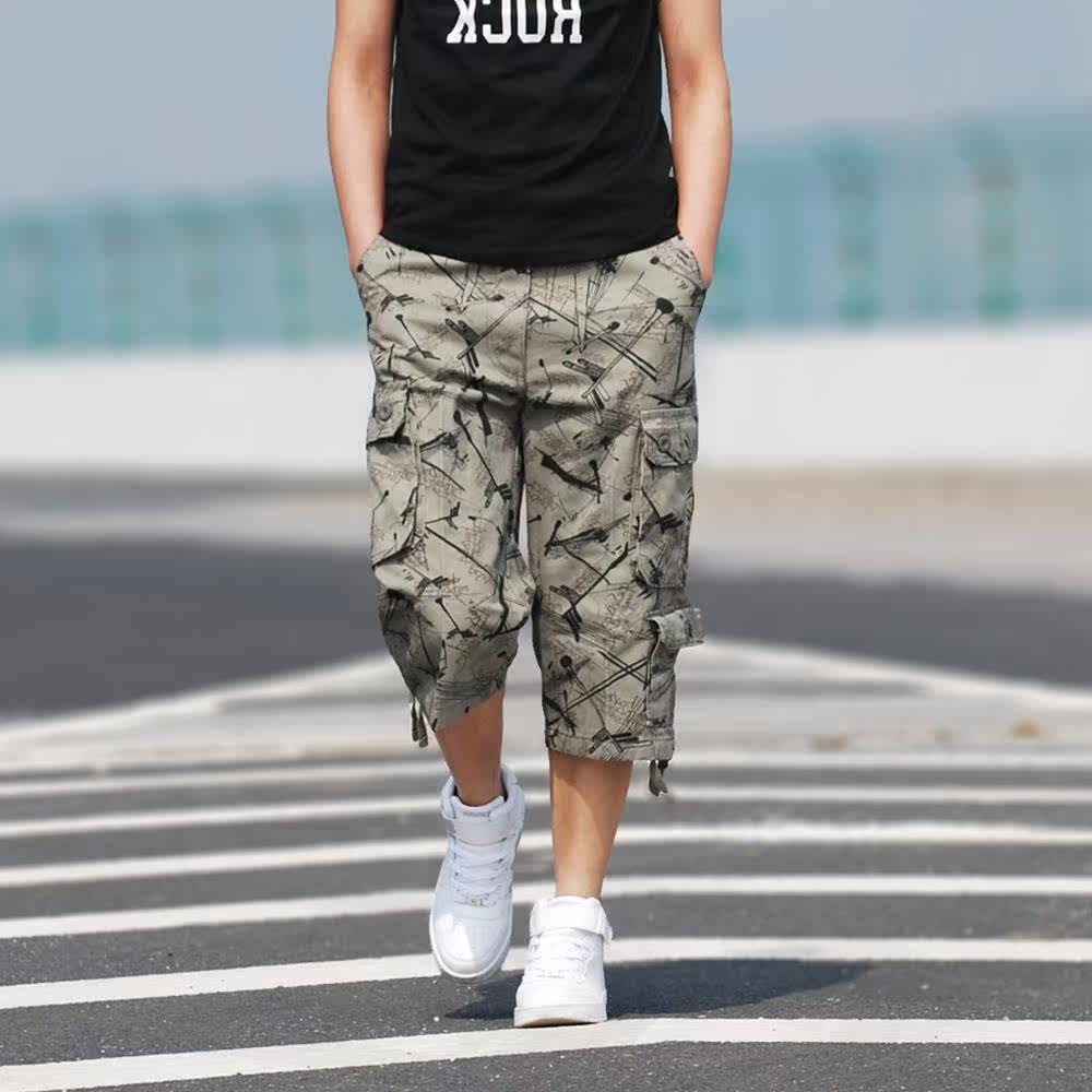Men 's Washed Cotton cargo shorts casual short pants for Malein the Men's clothing, Casual pants  category - from Buy2taobao.com to provide professional Taobao agent buy service