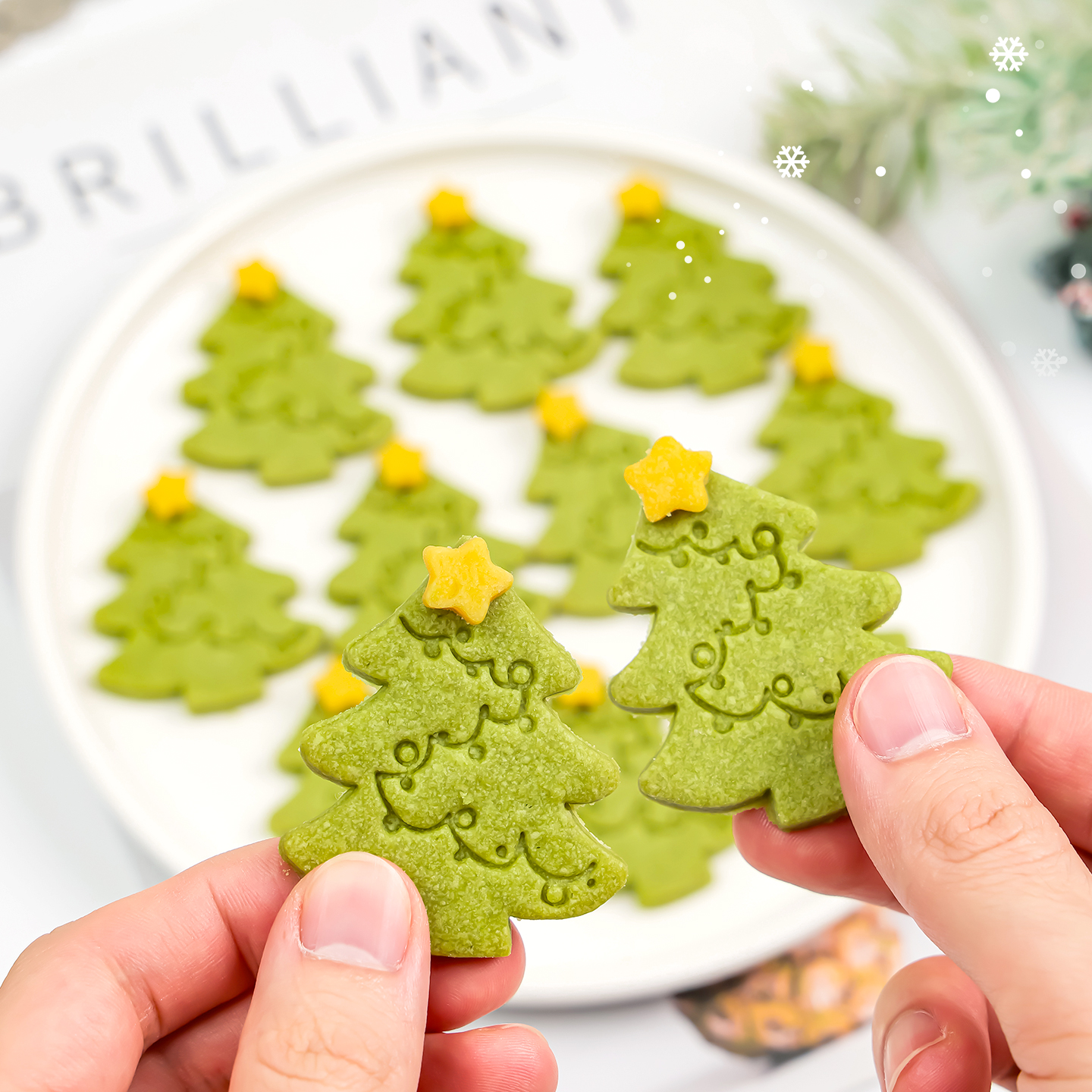 圣诞树模具卡通饼干按压磨具