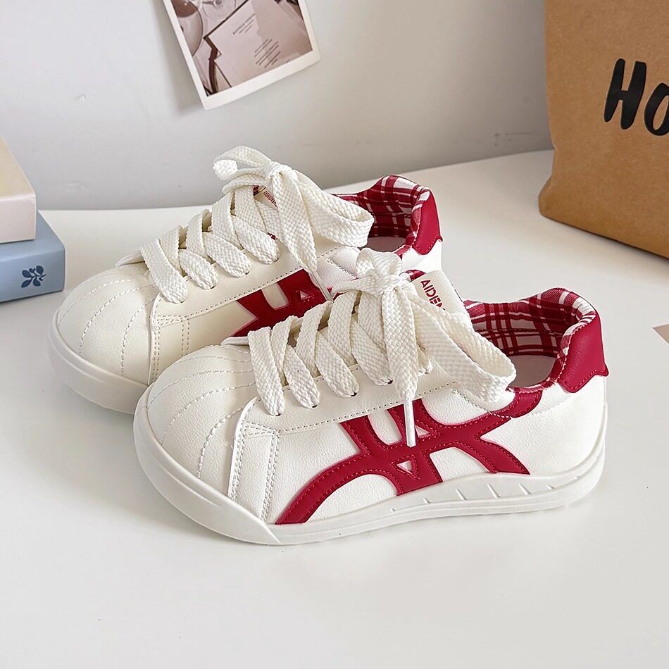女童运动鞋2026春季新款中大童百搭休闲小白鞋初中生透气软底鞋子