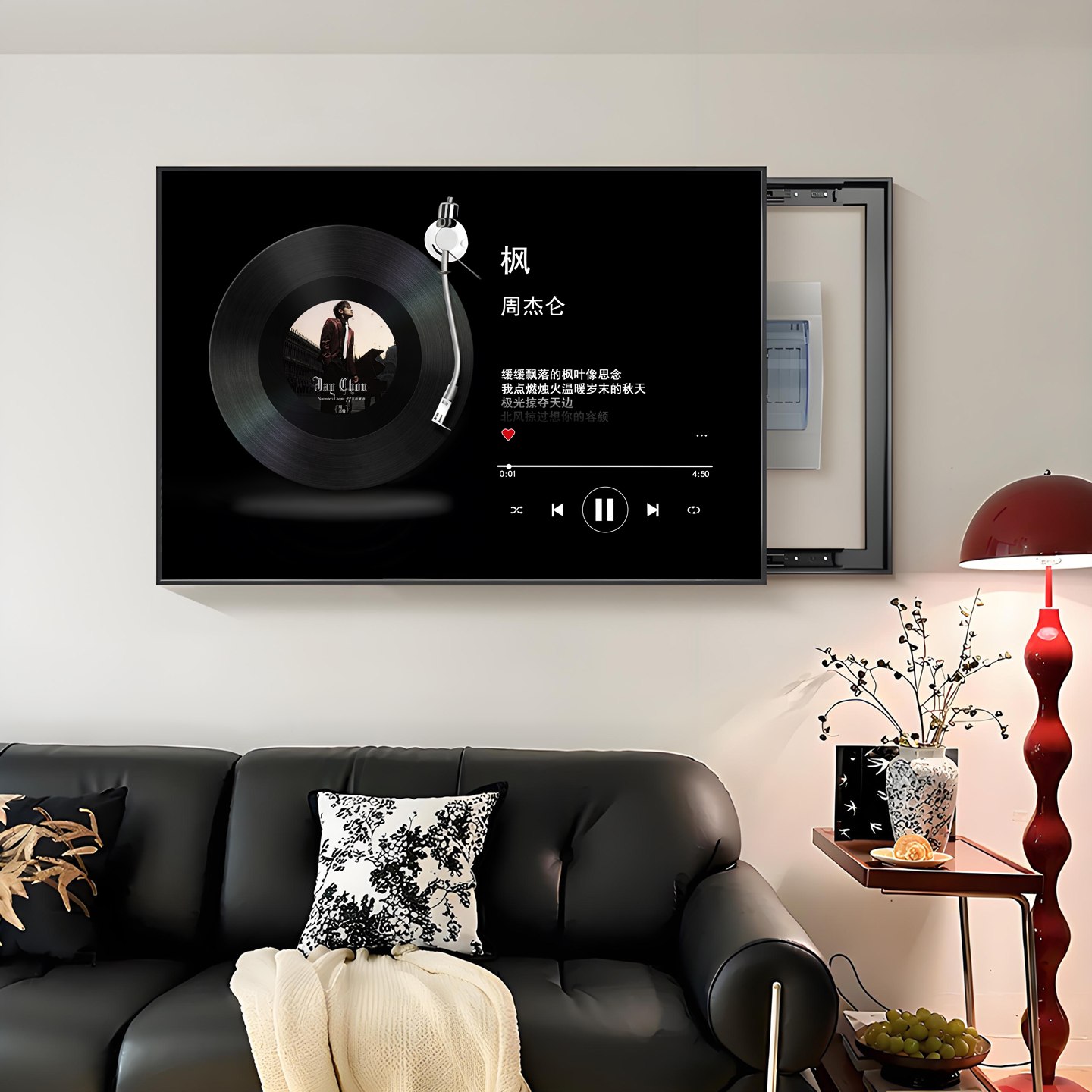 电表箱盒遮挡神器装饰画高级感音乐2025新款强弱电箱盖面板挂画