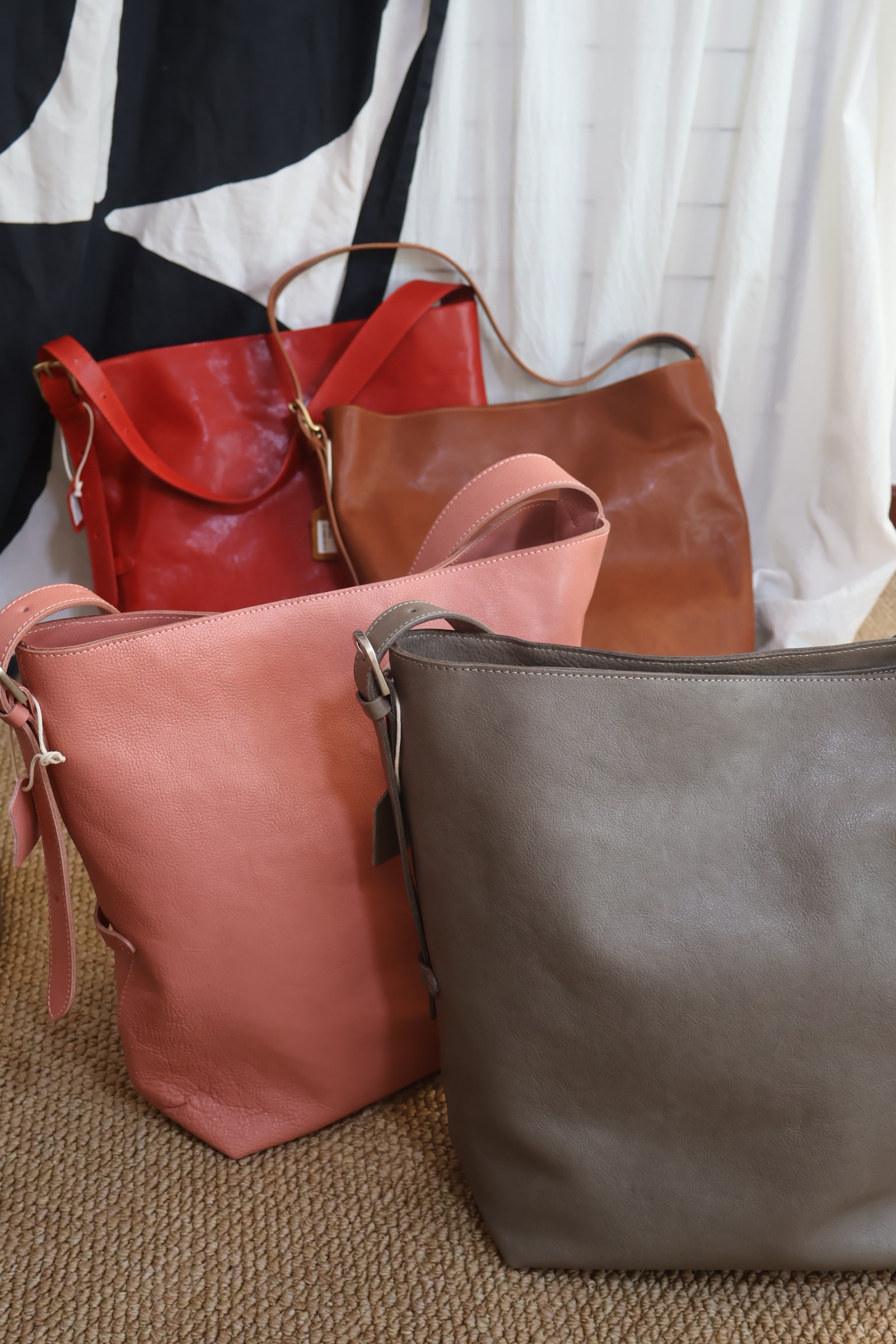 独行野兽原创头层植鞣牛皮水桶包真皮女包大容量托特包单肩斜挎包,箱包皮具/热销女包/男包,通用款女包,淘宝优惠券,粉丝福利购,淘宝优惠卷