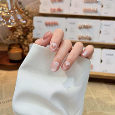 甲娘子纯手工穿戴甲甜美爱心显白