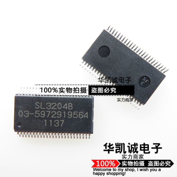 SL3204B 丝印代码 SL3204 原装贴片SSOP48 LCD驱动器芯片显示IC