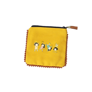 史努比零钱包韩版可爱女学生收纳布袋子少女心日系小清新帆布卡通