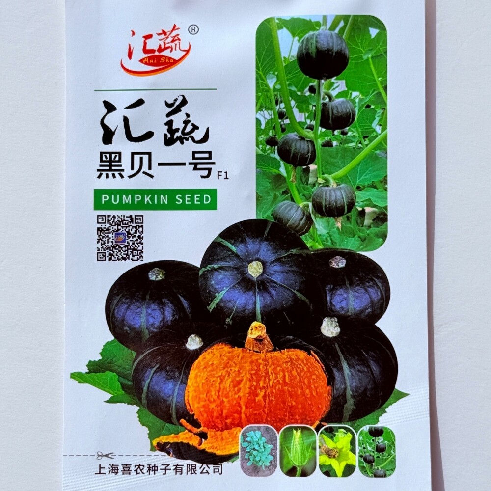 汇蔬贝栗7号贝贝南瓜种子杂交早熟黑皮南瓜种籽板栗农家春秋季播