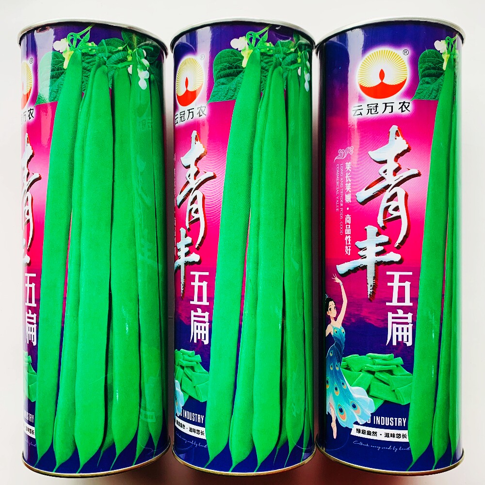 青丰五扁早熟架豆种子宽扁豆种籽嫩荚肉厚无筋四季豆种孑春秋季播