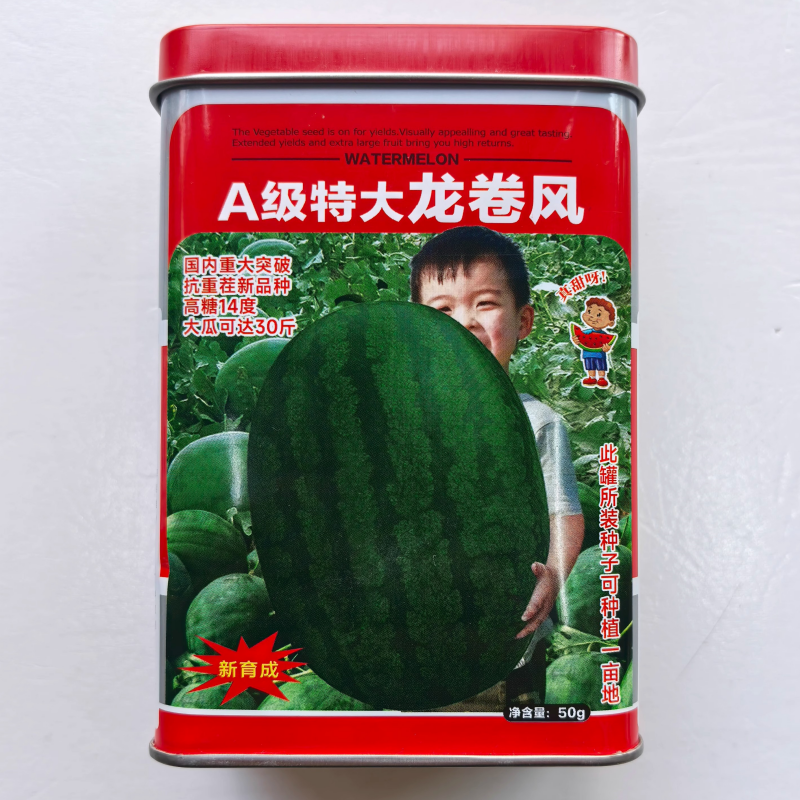 A级特大龙卷风西瓜种子早熟高产水果种籽抗病耐热抗重茬新品种孑