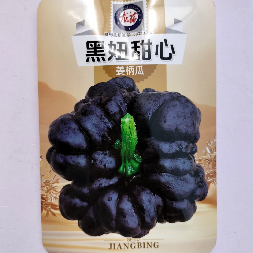 黑妞甜心姜柄瓜种子高产中早熟黑绿皮南瓜种籽农家春秋播蔬菜种孑
