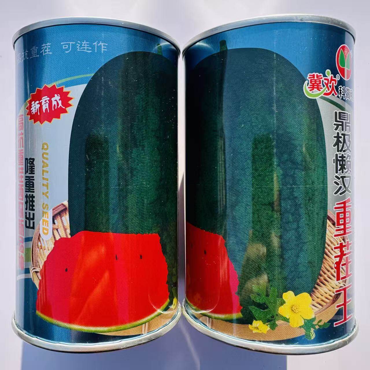 鼎极懒汉重茬王西瓜种子中熟杂交椭圆墨绿皮抗重茬甜度高大果高产