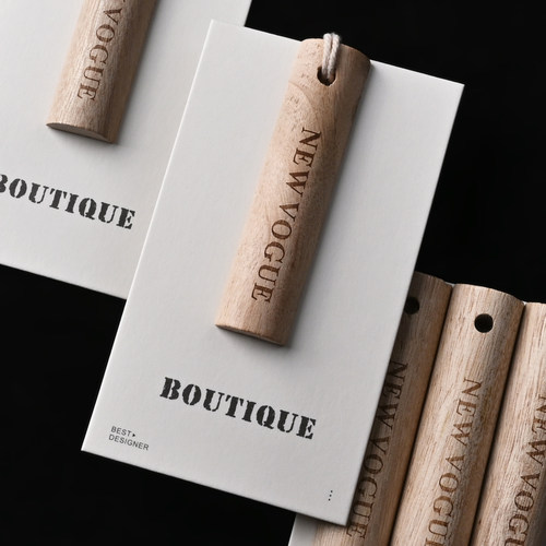 天然木材吊牌标签订制服装吊牌