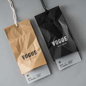 对折挂牌logo定制设计通用现货 衣服标签新中式 服装 吊牌高档男女装