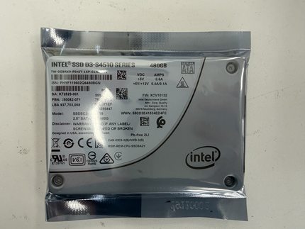 Intel/英特尔 S4510系列,S4510 480G