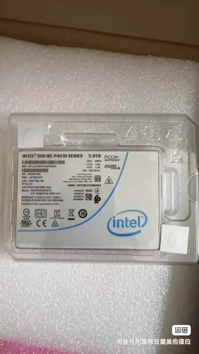 Intel/英特尔 P4510 2T,全新盒装