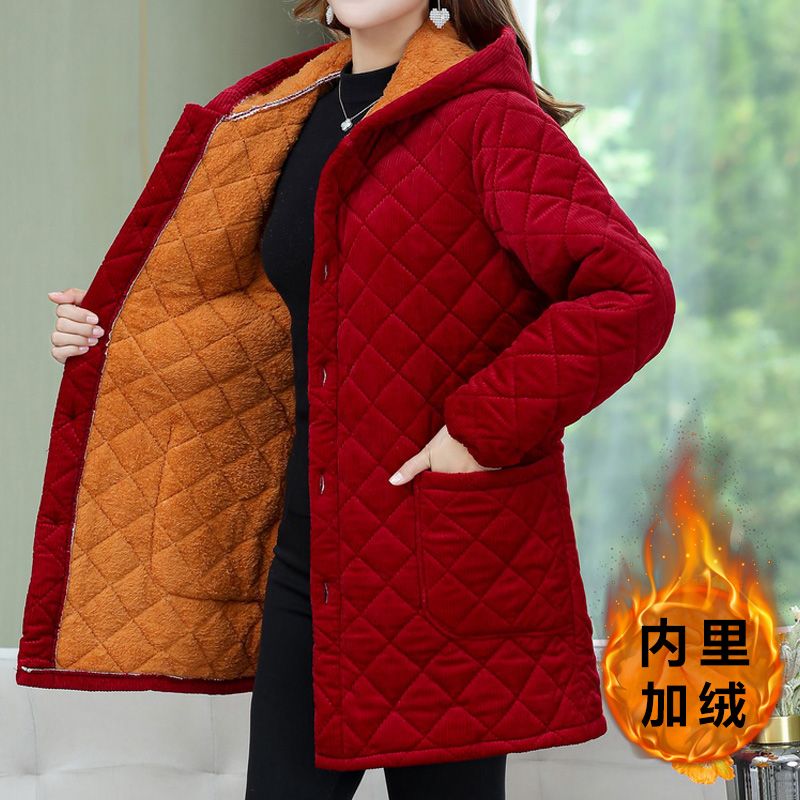 四川省服奶奶装冬装加绒加厚棉衣老年人防寒保暖棉服老太太小棉袄