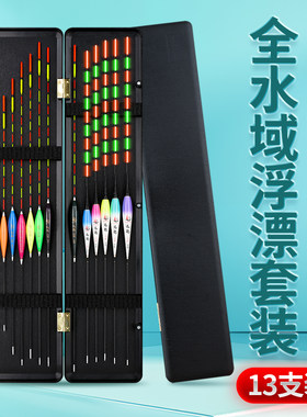 夜光浮漂套装加粗尾醒目钓鱼