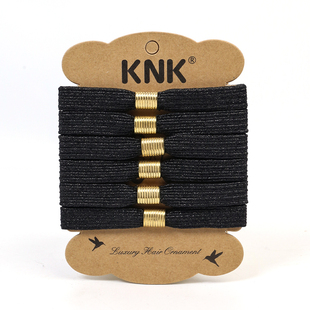 韩国KNK橡皮筋高弹力绑头发女发圈宽头绳高弹不勒头