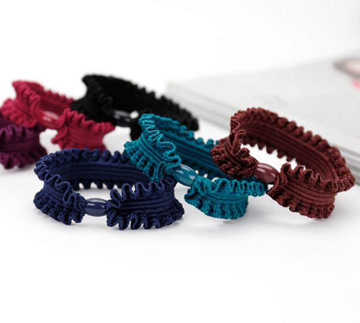 韩国皮筋无痕头绳宽发圈