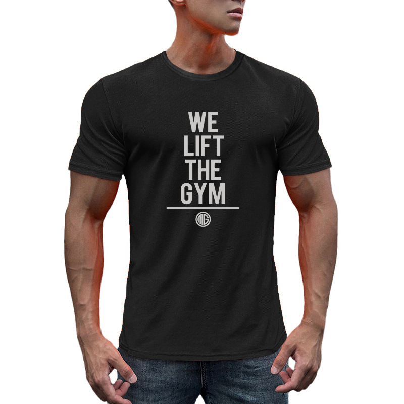 健身运动短袖GYM肌肉打底衫