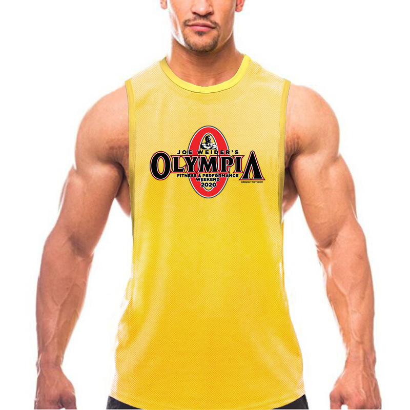 肌肉男速干背心健美运动奥赛训练