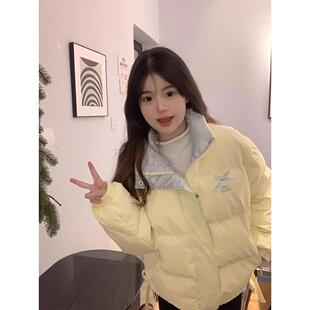 韩版冬季休闲高级感羽绒服女款加厚保暖小个子棉服百搭面包服棉袄