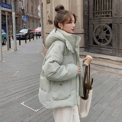 轻薄羽绒服女2025新款冬季韩版宽松洋气短款小个子面包派克服棉衣