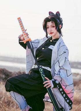 鬼灭之刃cosplay虫柱蝴蝶忍全套动漫cos羽织外套鬼杀队队服制服