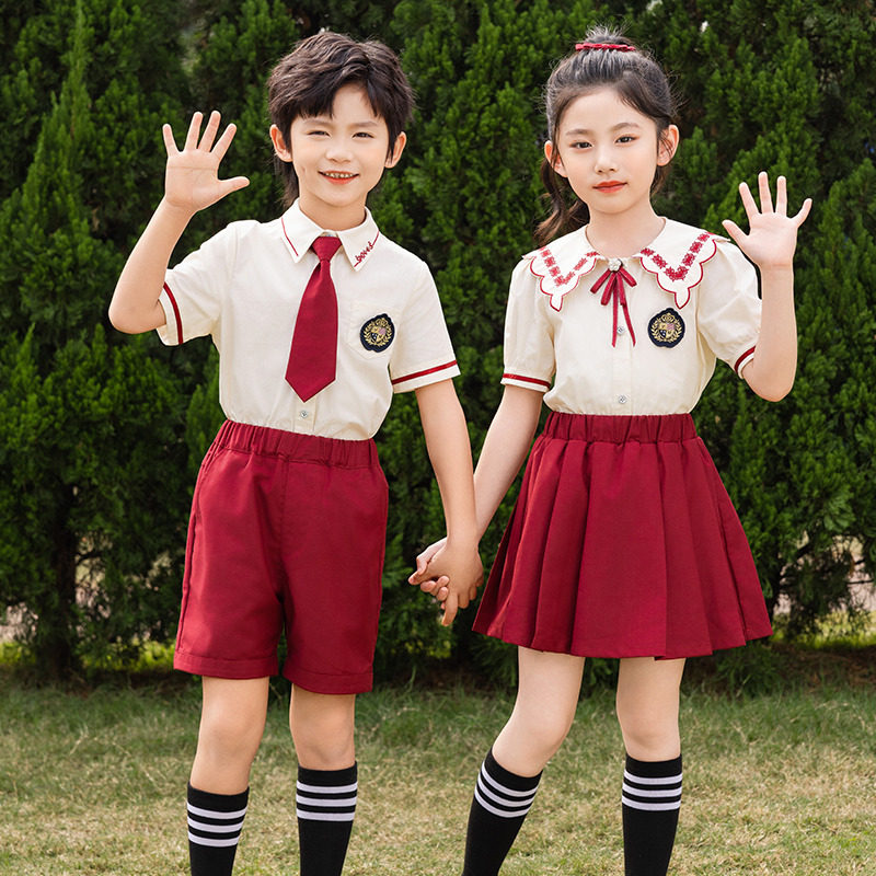 小学生校服套装夏季短袖一