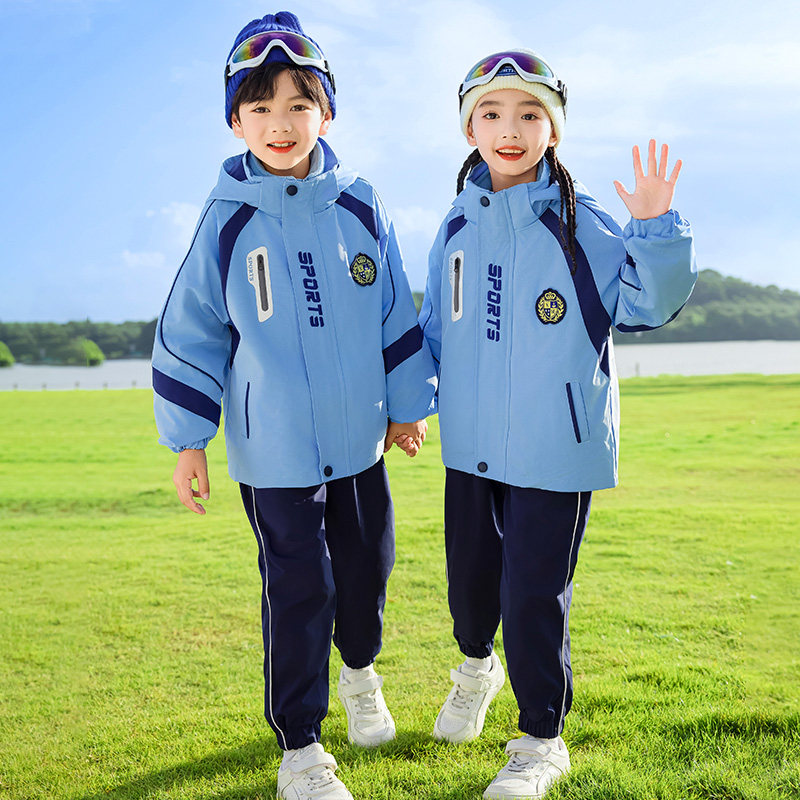 小学生校服秋冬装冲锋衣运