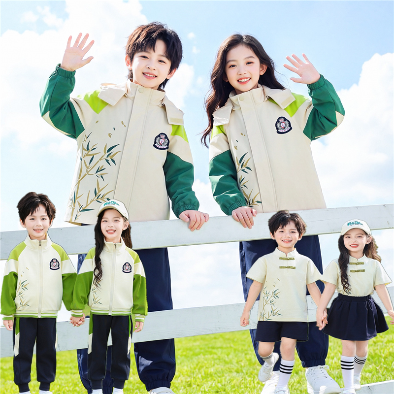 中国风校服套装小学生运动