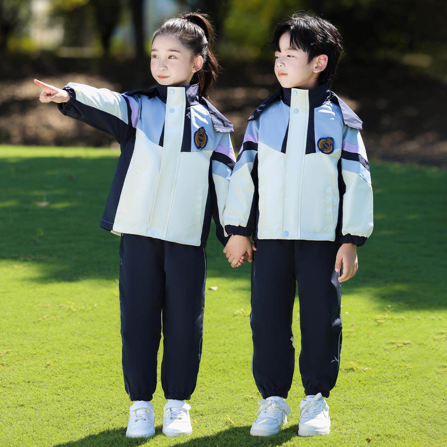 幼儿园服秋冬装小学生校冲锋衣