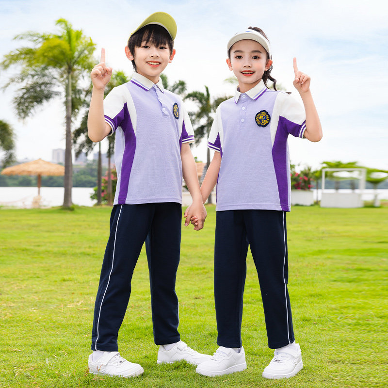 定制纯棉校服一年级小学生班服幼儿园服运动会儿童演出服休闲套装